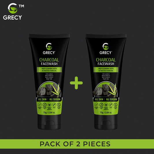 Charcoal Facewash For Deep Cleansing with Activated Charcoal Men & Women All Skin Types Face Wash (75 g) (Pack of 2)