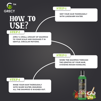 Grecy Adivasi Hair-Fall Control Shampoo (Jadibutti ka Khajana) (100ml)