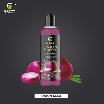 Grecy Onion Shampoo For All Hair Types (100ml)