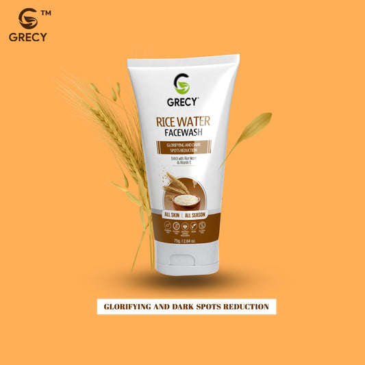 Grecy Ricewater Facewash For Glorifying And Dark Spots Reduction Face Wash  (75 g)