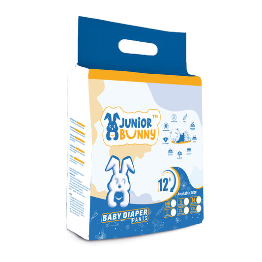 Junior Bunny Ultra Classic Baby Diaper Pull Up Pant with Anti rash Protection (Medium) 20 PCS PACK