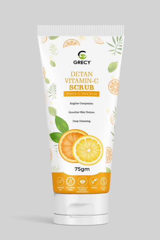 Grecy De-Tan Vitamin C Face Scrub (75gm)
